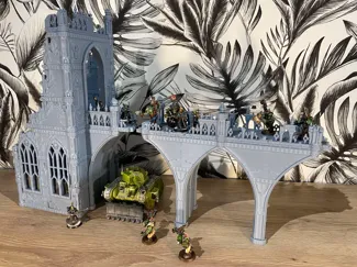 Wargame terrain Bridge Melassa Imperial ruins