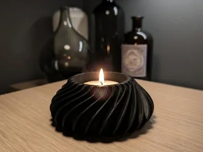 Vortex Tealight Holder / Spiral Candle Widget