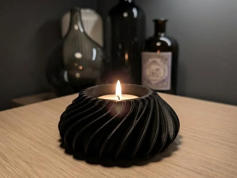 Vortex Tealight Holder / Spiral Candle Widget