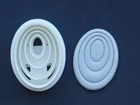 Oval Polymer Clay Cutter Earrings Necklace