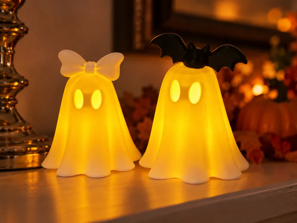 Boo & Batty un dúo de fantasmas de Halloween adorable - Modelo de ...