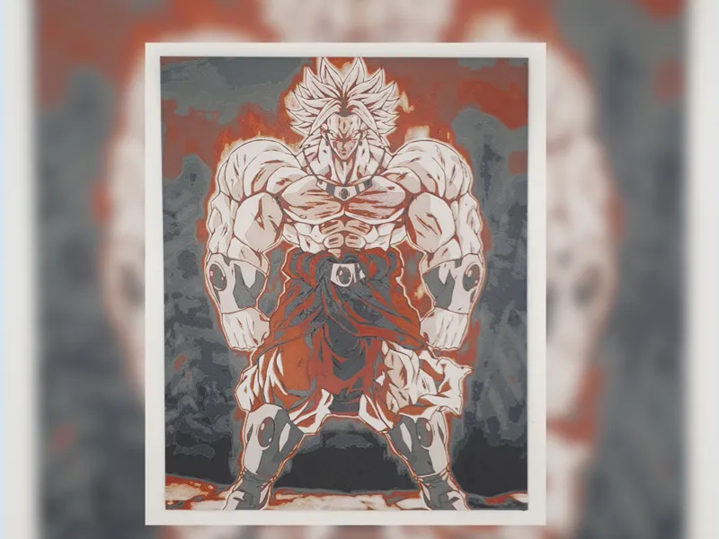 Hueforge - Broly - Dragon Ball - Wall Art