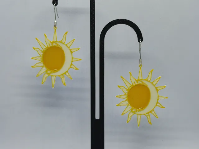 Pendientes Eclipse Dorado