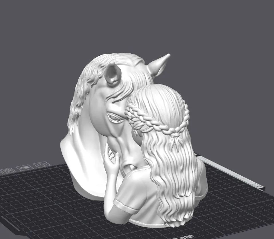 Horse Girl Free 3D Print Model MakerWorld — free download