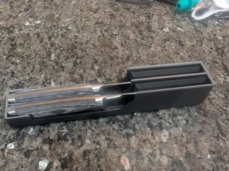 Gridfinity Dual Steak Knife Holder 1x6