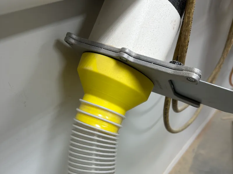 Blastgate to 2.5" dust collection hose