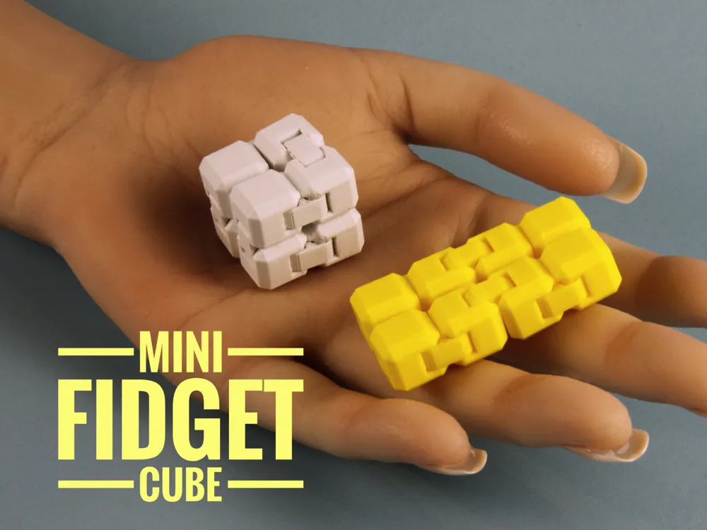 Objeto manipulable: Mini Fidget Cube ~8grams & 36minutes. Referencia del modelo original.