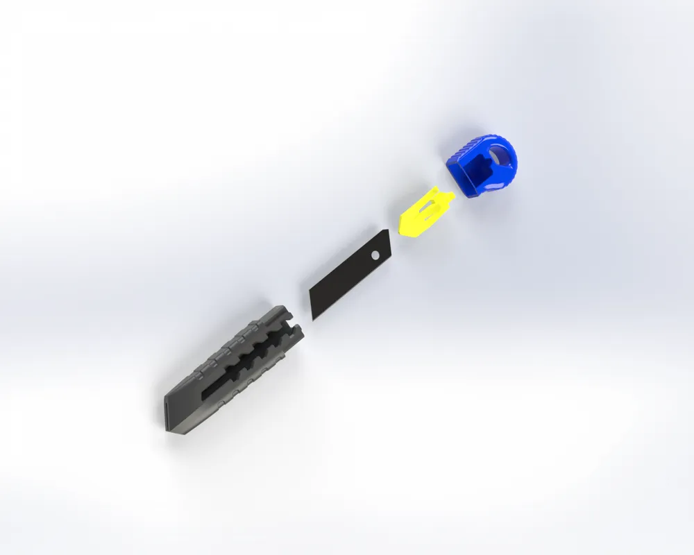 Tiny snap-off blade Knife - Free 3D Print Model - MakerWorld