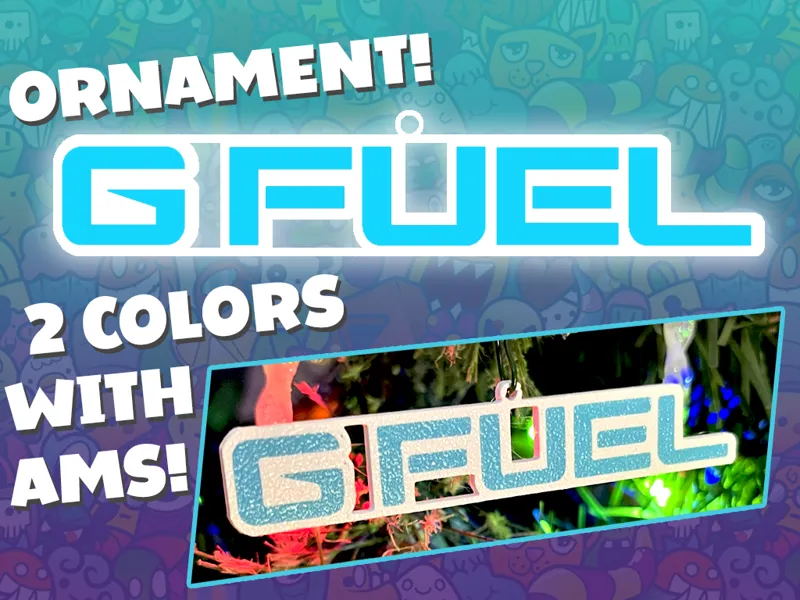 G FUEL Energy Christmas Ornament