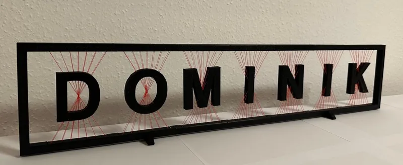 Suspended Letters schwebende Buchstaben
