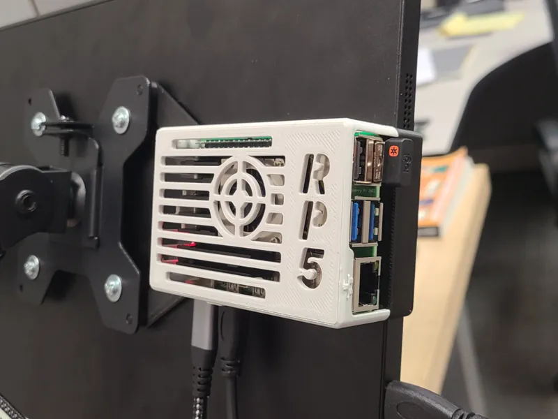 Raspberry Pi 5 Case Mount for Amazon 15.6" Monitor
