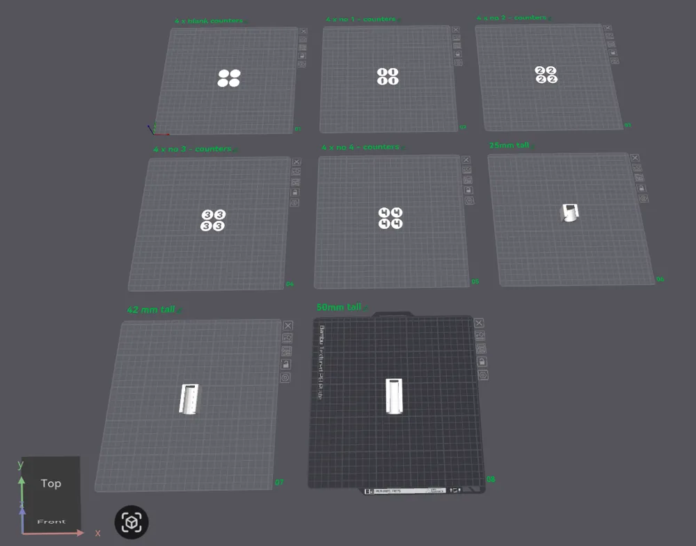 COUNTERS FOR MULTIPLAYER BOARD GAMES WITH STORAGE by EYEDOO3D ...