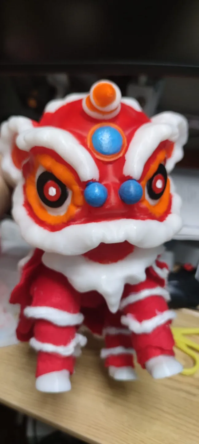 Chinese lion dance head