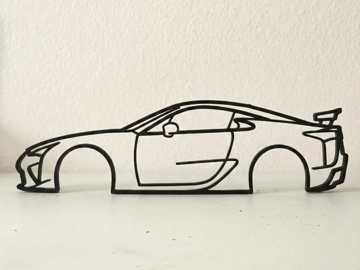 Décoration murale silhouette Lexus LFA