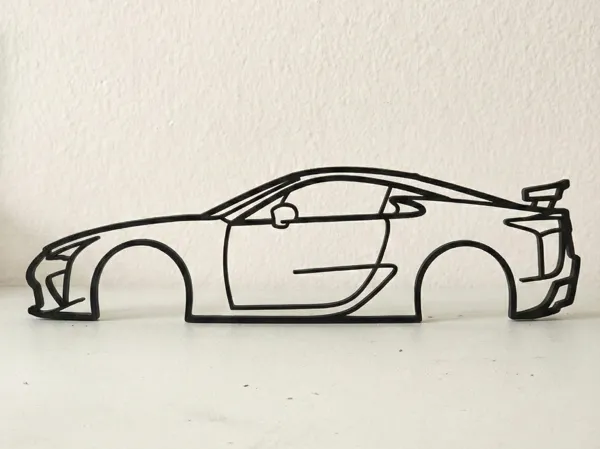 Décoration murale silhouette Lexus LFA