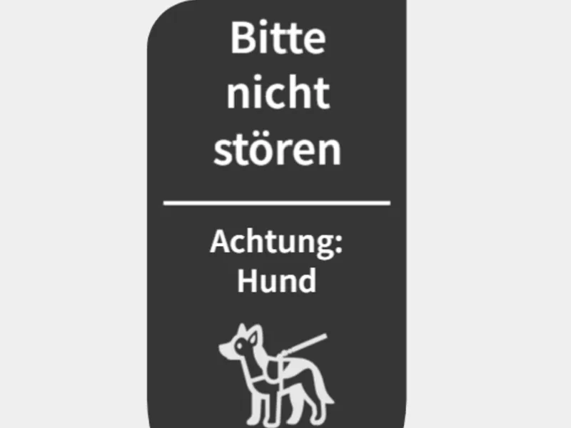 Hotel Schild Achtung Hund