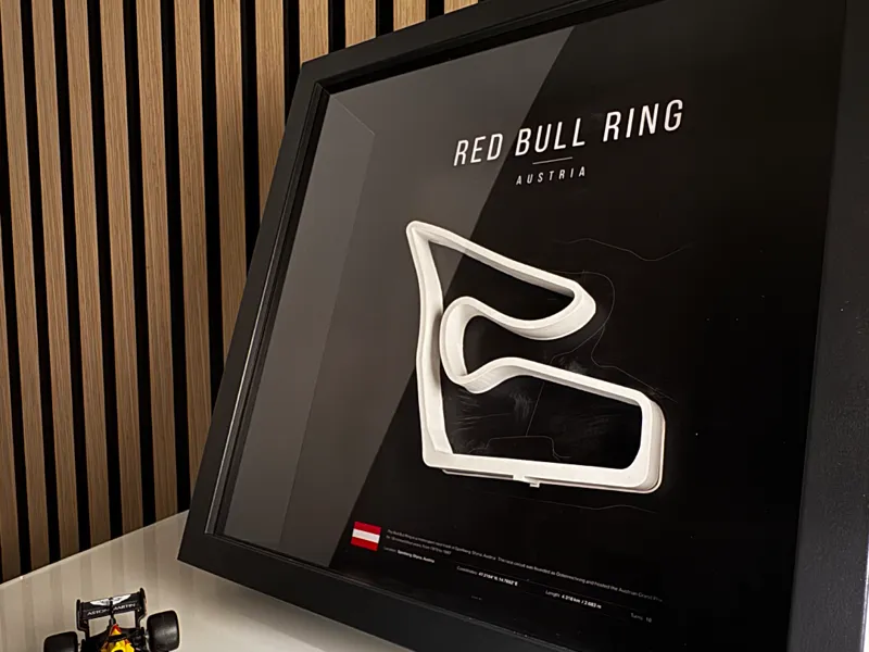 Red Bull Ring 3D Racetrack Wall Art