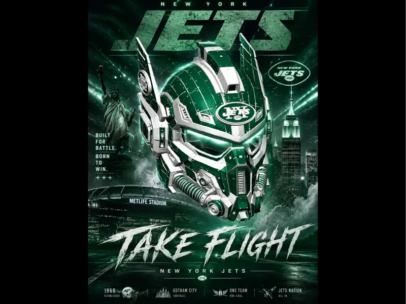 NY JETS HELMET "Request"