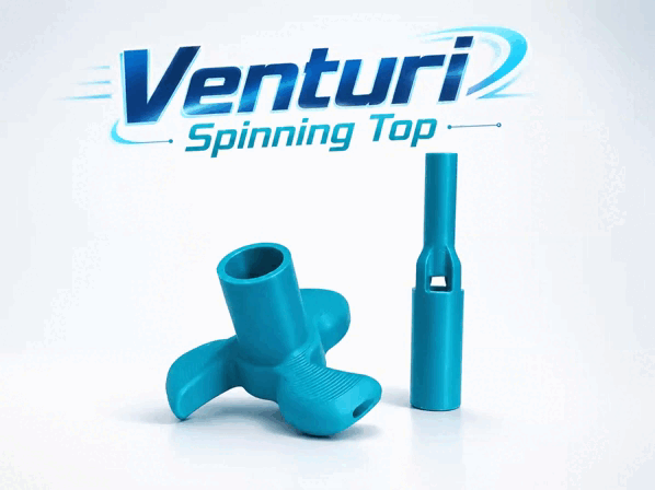 Venturi Effect Spinning Top