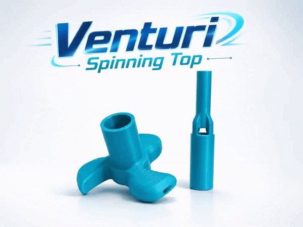 Venturi Effect Spinning Top