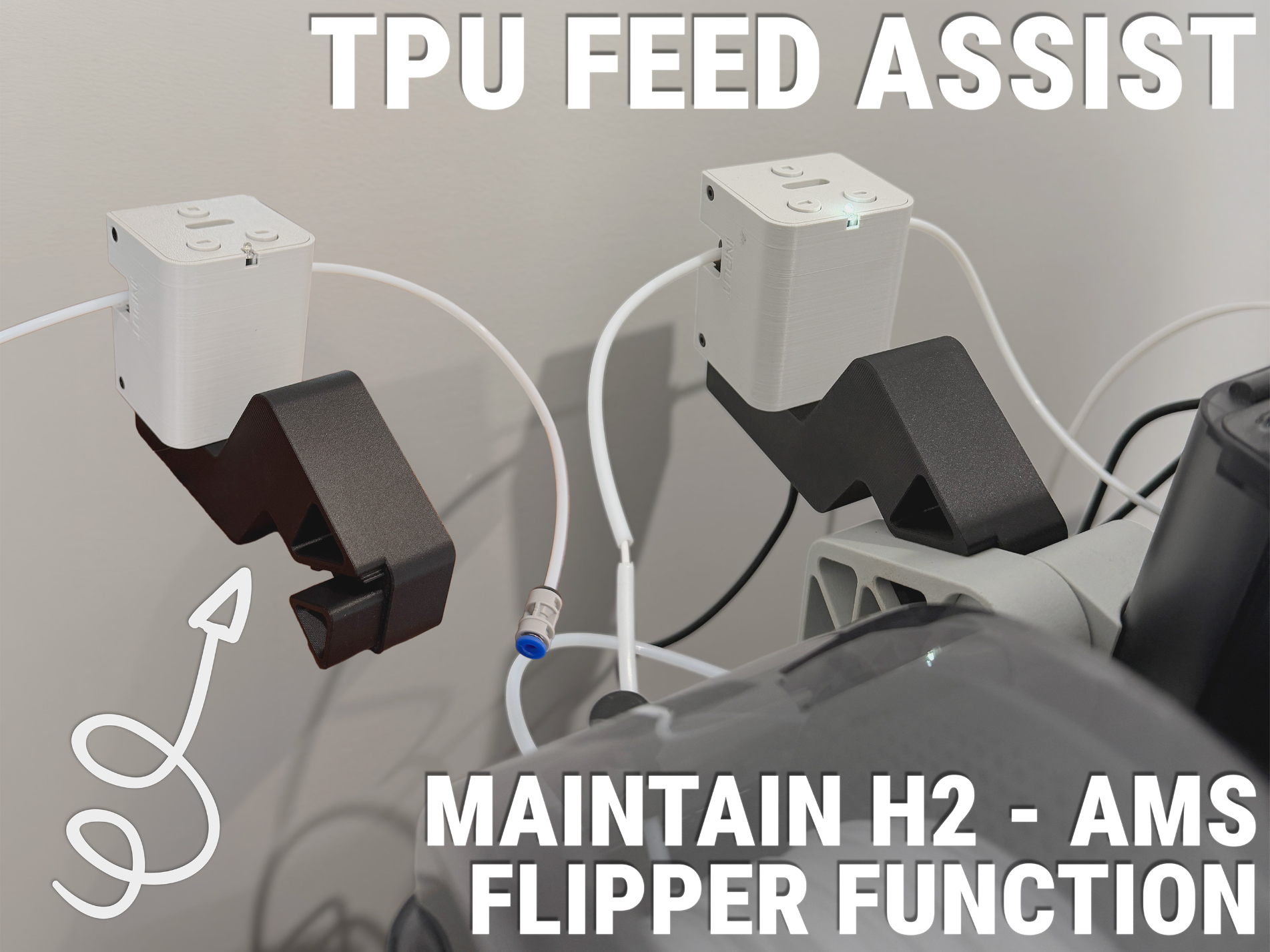 TPU FEED ASSIST MODULE MOUNT FOR H2 AMS FLIPPER