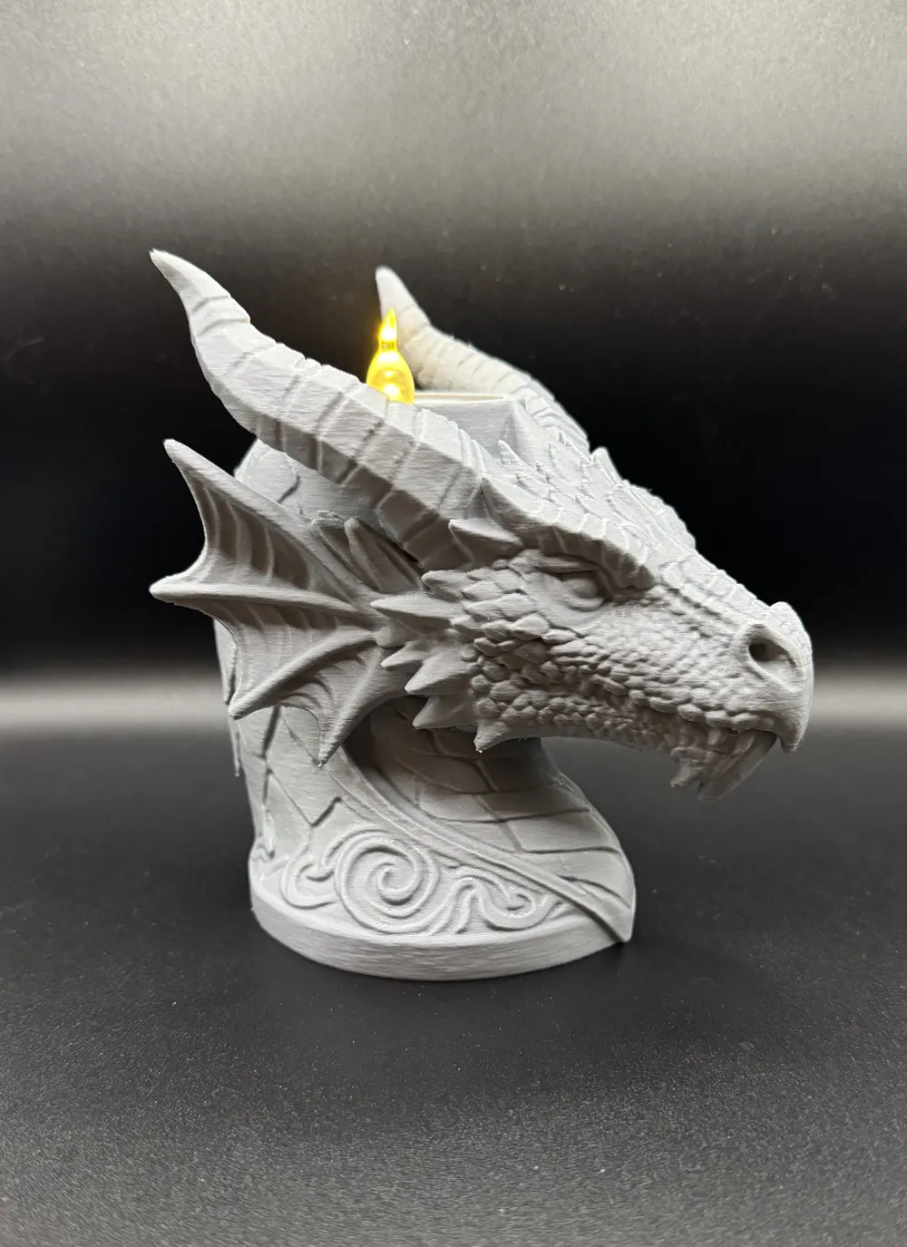 Dragon LED Tealight Holder - Free 3D Print Model - MakerWorld