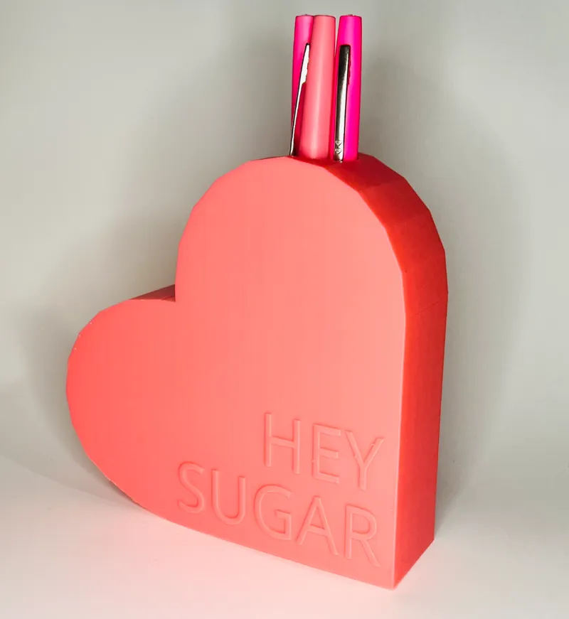 Hey Sugar Heart Vase