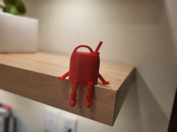 Bidon d'essence articulé — figurine décorative