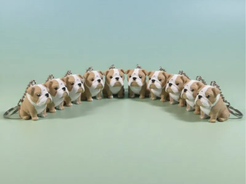 portachiavi bulldog inglese