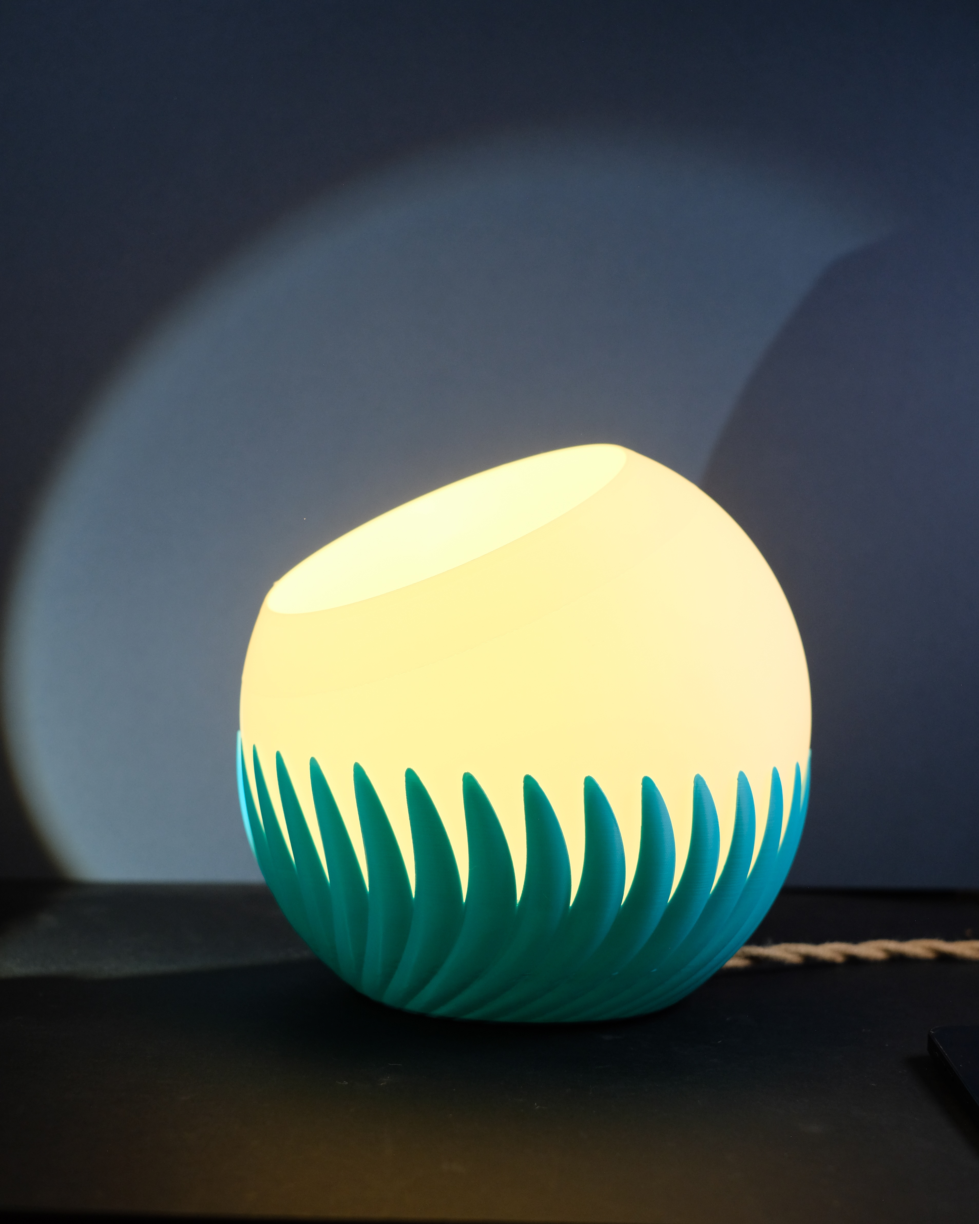 Floating Sphere Lamp. E27. Two Part Design - 1