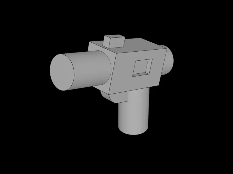 Brick Compatible Minifig Blaster Small w/o Scope