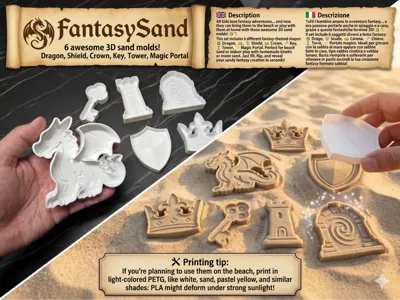 FantasySand - 6 Magic Sand Molds
