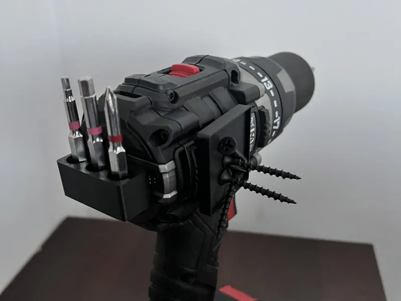 Magnetic bit holder and screw tray