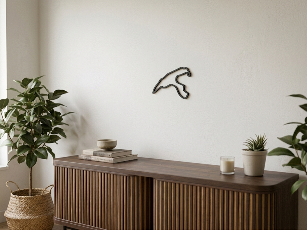 Spa-Francorchamps Track Wall Art – Hidden Hanger 3D model