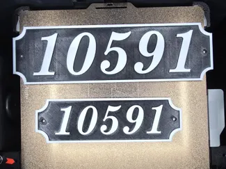 Customizable House Number Sign