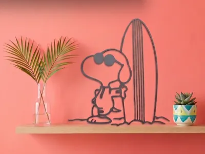 Wallart Summer & Surfboard