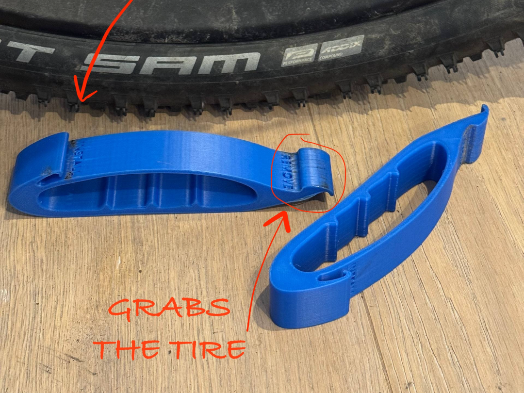 Ergonomical Bike Tire Lever with Knuckle Protector