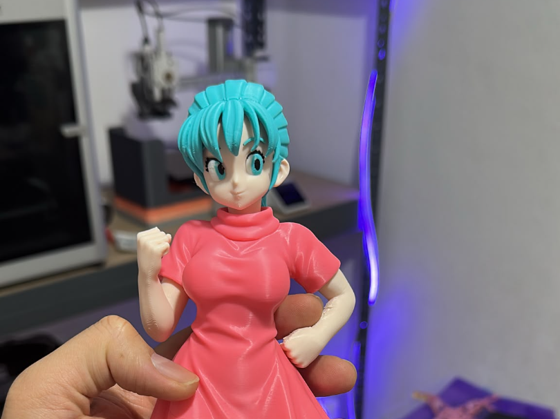 Anime Girl – Multipart 3D Printed Figure - 1