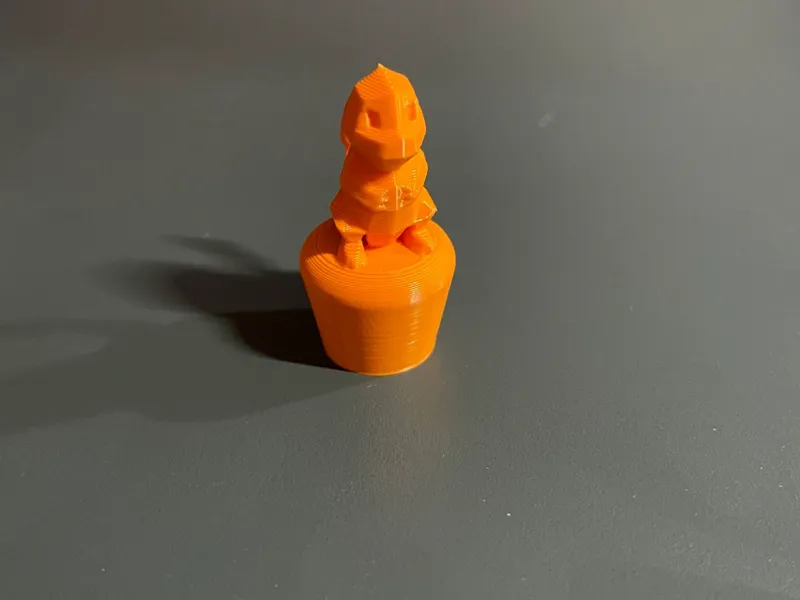 Low-Poly Charmander Bottle Stopper