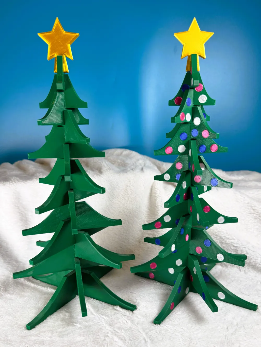 Christmas Tree, Interlocking; Easy Assembly - Free 3D Print Model ...
