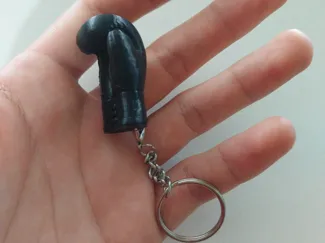 boxing globe keychan