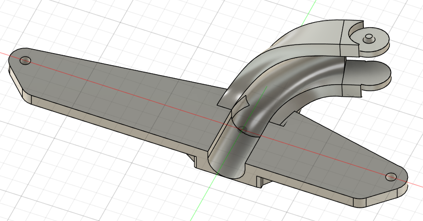 Miniatura 2 do modelo 3D 拓竹A1-Y轴拖链-热床拖链-后侧拖链-倾斜扭转版