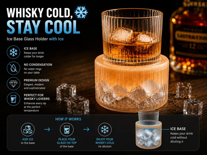 Whisky IceBase | Keep Drinks Cold Longer