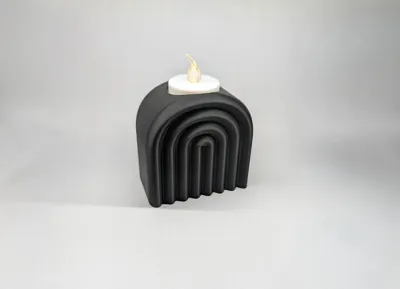 Modern Tea Light Candle Holder - Free 3D Print Model - MakerWorld
