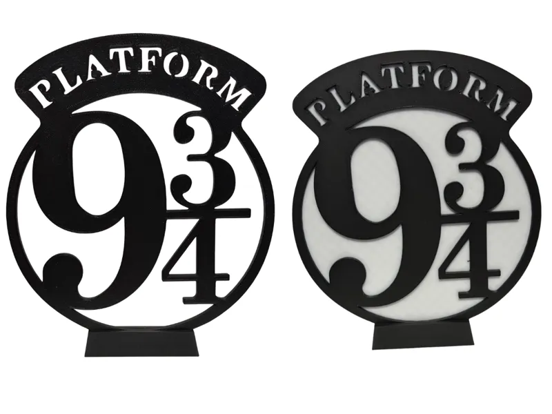 Logo voie 9 3/4 Harry potter (simple / dual color)
