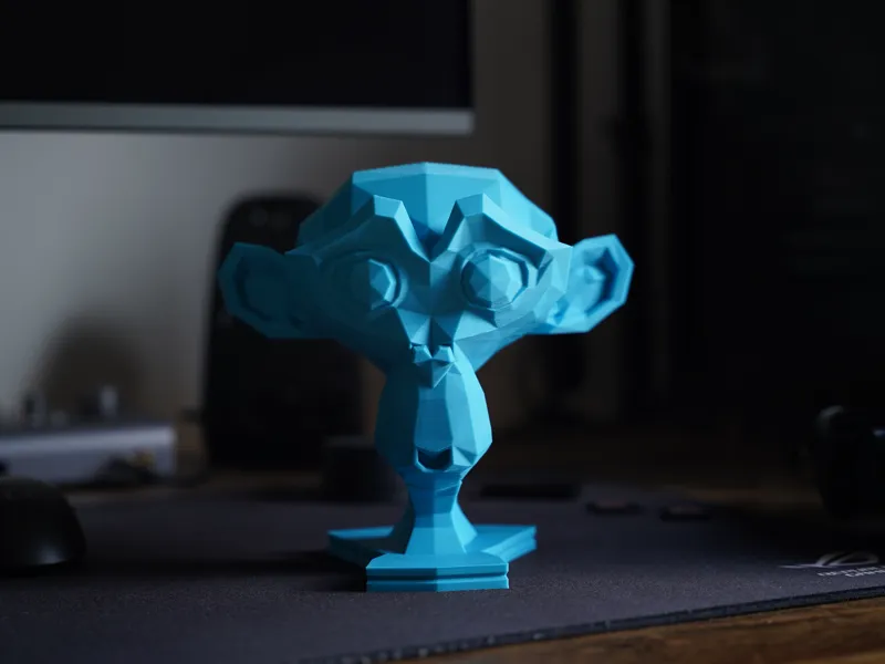 Blender Suzanne Trophy – Support-Friendly Model