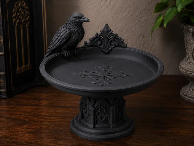 Gothic Raven Catch Tray