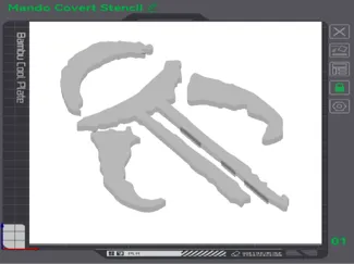 Mandalorian Covert Stencil