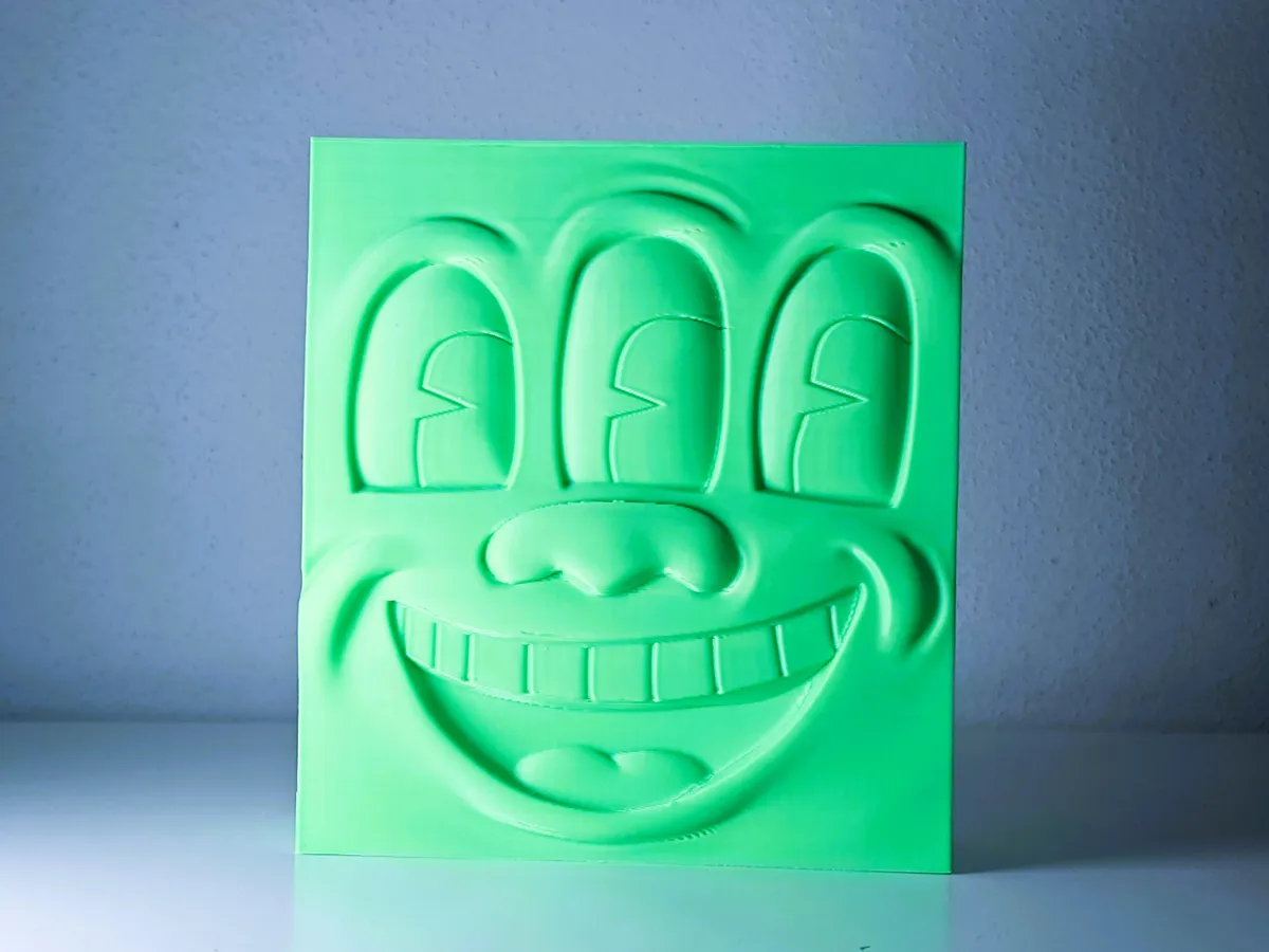Keith Haring tile - Free 3D Print Model - MakerWorld