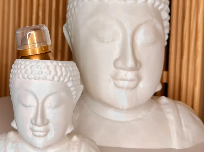 Elegant Buddha Head Vase/Bowl